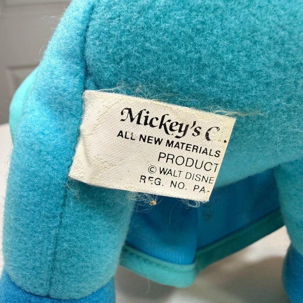 1983 Vintage Disney Mickey & Minnie Mouse Christmas Carol Plush Set Korea Rare